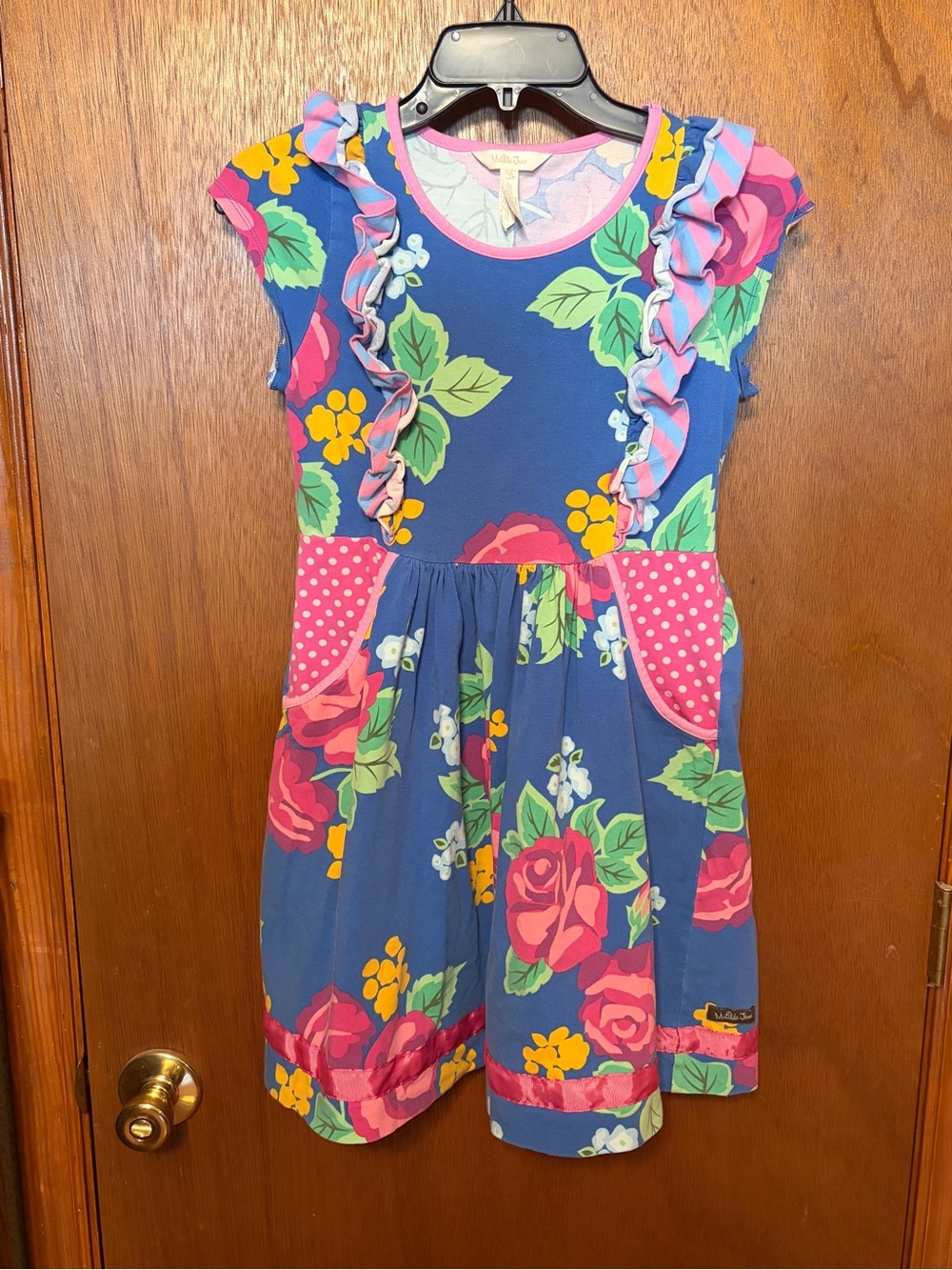 Girls Floral Ruffle Pocket Dress - Matilda Jane